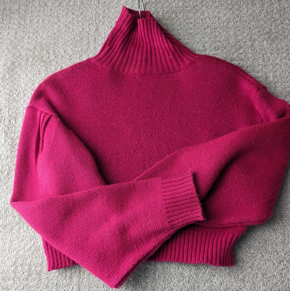 Pink Cropped Sweater